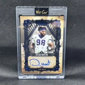 Dylan Horton 2023 Wild Card 5 Card Draw  Blue Foil RC Auto 1/1 Houston Texans - Picture 1 of 2