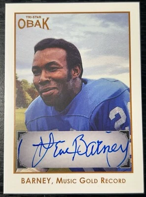 2011 TRI-STAR Obak Auto Brown /50 Lem Barney #A2 Auto HOF Detroit Lions - Image 1 of 2