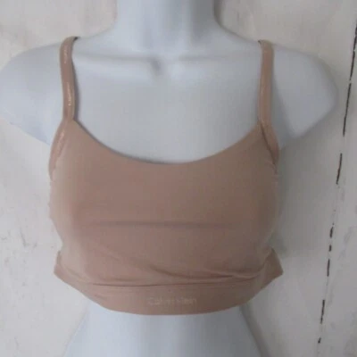 Nuevo Bralette Calvin Klein L Sin Forro Beige Forma a Cuerpo Correas Convertibles Foto 1 de 4