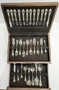 Oneida STANTON HALL Sterling Silver Flatware Set, Service for 12, 88 Pieces - Picture 1 of 11