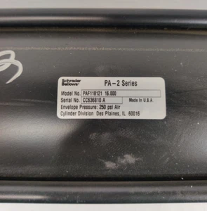 Schrader Faltenbalg PAF118121 16,00 Druckluftzylinder PA-2 Serie 16" Hub - Bild 1 von 3
