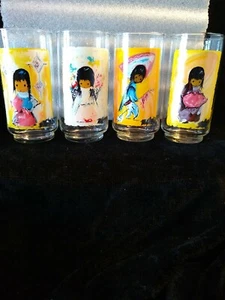 De Grazia - Libby Glass Co. Children Of The Southwest. 4 glasses - Picture 1 of 12