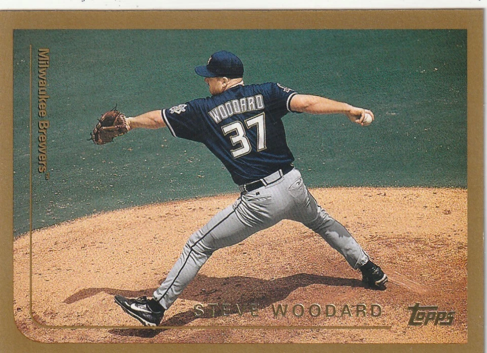 FREE SHIPPING-MINT-1999 Topps Steve Woodard #60 PLUS BREWERS BONUS CARDS - Image 1 of 1