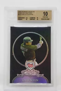 2006 Bowman Sterling Black Refractors Carlos Quentin Rookie š„Beckett 10 PRISTIN - Picture 1 of 7