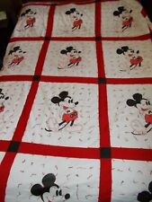 MINNIE MOUSE-HAND TACKED QUILT-89 X 81 ( APROX)