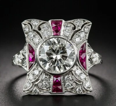 Коктейль вечеринки твердое серебро 925 пробы круглый ар-деко новый ювелирных изделий пасьянс - Изображение 1 из 4