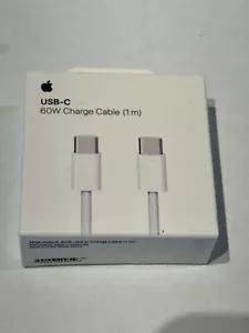 Apple USB-C 60W Charge Cable 3.3 Ft/1m MQKJ3AM/A - Genuine - NEW Sealed A2795 - Picture 1 of 2