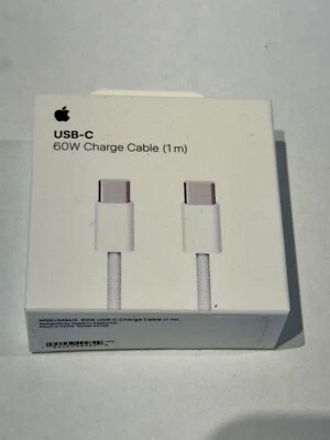 Apple USB-C 60W Charge Cable 3.3 Ft/1m MQKJ3AM/A - Genuine - NEW Sealed A2795 - Image 1 of 2