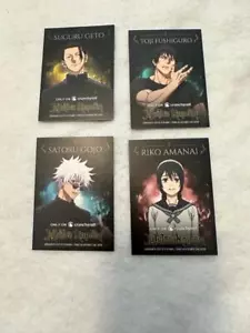JUJUTSU KAISEN Set of 4 Trading Cards SDCC / NYCC 2023 MINT - Picture 1 of 2