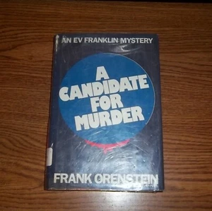 A Candidate for Murder by Frank Orenstein (1987, Hardcover) - Imagen 1 de 4