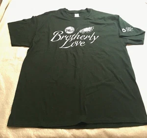 Philadelphia Eagles, 76ers SS Camiseta Para Hombre Talla XL "Brotherly Love" 100% Algodón - Imagen 1 de 3