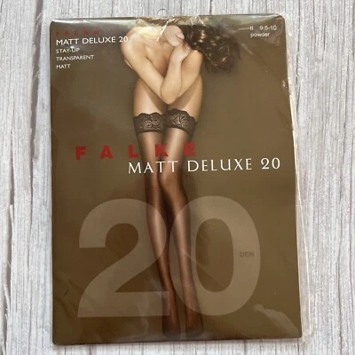 Matt Deluxe 20 DEN Women Stay-ups Size M Powder - Image 1 of 2
