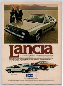 Vintage 1977 Lancia Scorpion, HPE, Coupe, Sedan Print Ad - Bild 1 von 1