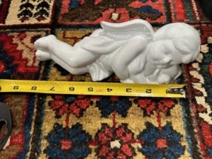 Porzellan 8"" Niedlicher Engel Cherub legen, Statue, Figur - Bild 1 von 7