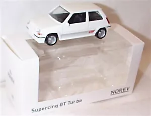 Renault 5 SuperCinq Gt turbo in White 1988 1-43 scale new in box Norev - Picture 1 of 4