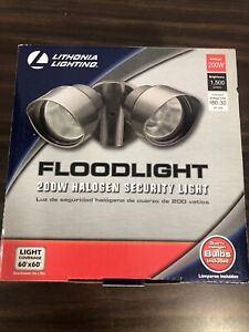 Lithonia Lighting Twin Head Floodlight 200W Quartz Halogen Security Light