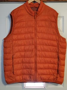 Old Navy Puffer Vest Men's Size XL Burnt Orange Mint Condition - Picture 1 of 15
