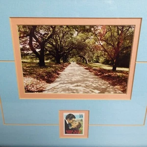 Gone with the Wind Memorabilia, double matted framed stamp and photo - Picture 1 of 6