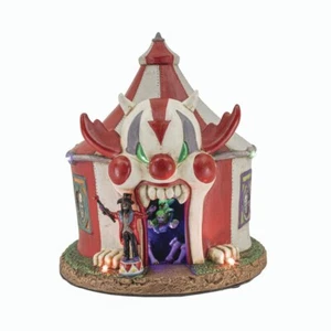 Tienda CarnEvil musical espeluznante iluminada con LED de 8" decoración de pueblo de Halloween - Imagen 1 de 7