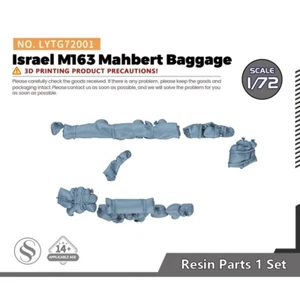 Piezas de actualización de modelo LYTG001 1/72 Israel M163 Mahbert equipaje - Imagen 1 de 5