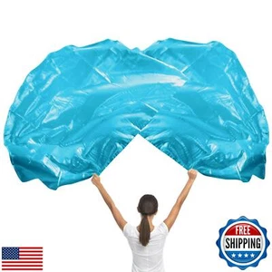 BOXOB 2pcs Worship Flags, 55 Inch Dance Flags with Telescopic Flagpole Praise - Picture 1 of 5