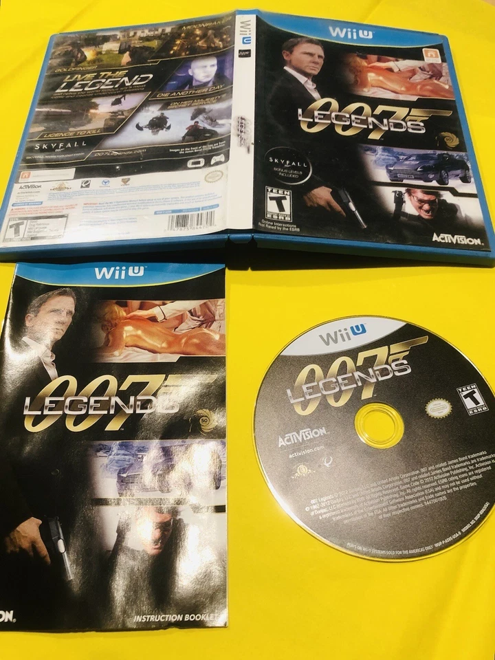 007 Legends (Nintendo Wii U, 2012) в комплекте с руководством, в коробке. Джеймс Бонд очень хороший - Изображение 1 из 1
