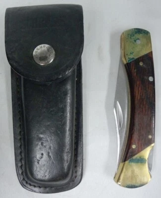 Vintage Schrade USA LB7 Uncle Henry Lockback Folding Pocket Knife w/ Sheath! - Image 1 of 4