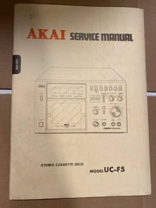 AKAI UCF5 UC-F5 Service Manual/Parts List **ORIGINAL** - Picture 1 of 1