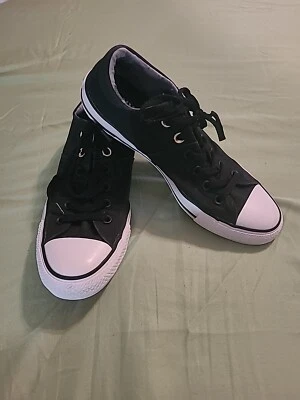 Converse Chuck Taylor Sneakers Madison Ox Womens SZ 10 Black Plaid Low Top Shoes - Image 1 of 4