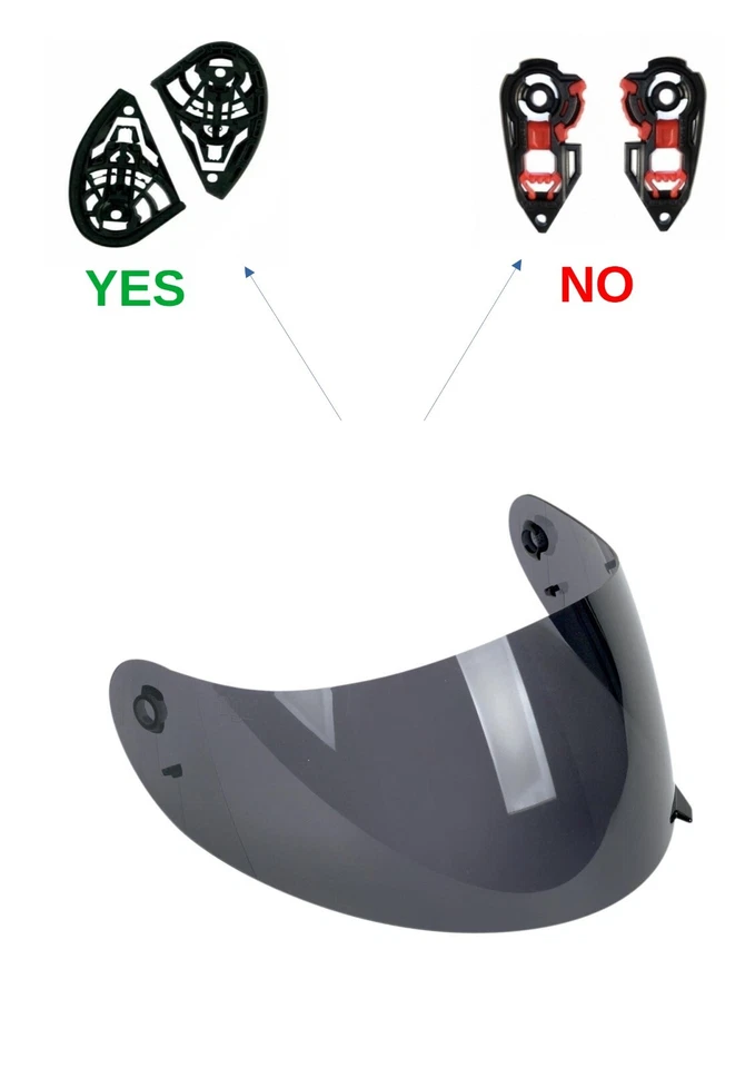 visiera casco fume' agv k3 k4 PRIMA DEL 2022  (non adatto su k3sv) - Image 1 of 4