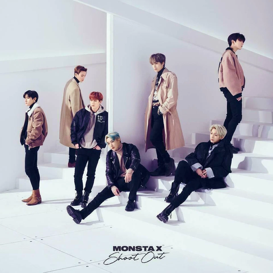 MONSTA X SHOOT OUT LIMITED EDITION TYPE B CD + LP SIZE JACKET JAPAN Tracking - Image 1 of 1