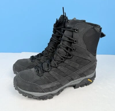 Merrell Hombres Moab 2 Decon Polar 8” Pulgadas Negro Botas Impermeables J003357 Totalmente Nuevas Foto 1 de 4