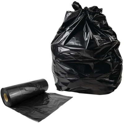 DEKTON Heavy Duty Black Refuse Sacks Strong Bin Liners Dustbin Bags - 100 200 400 1000*