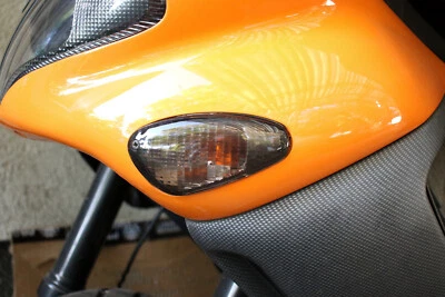 Gilera Runner 50 125 180 Blinker Glas Satz VORNE DUNKEL Noname Indicator Lens - Bild 1 von 4