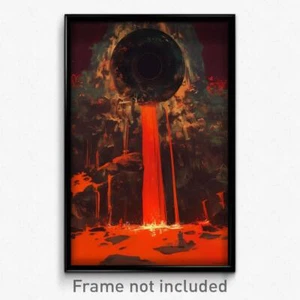 Griechisches Filmposter - markanter Krater (Griechenland psychedelische Kunst Retro Filmdruck) - Bild 1 von 1