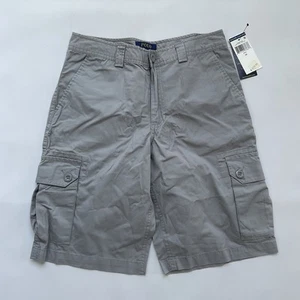 $38 Polo Ralph Lauren Boys Cargo Twill Short In Grey Youth Size 16 - Picture 1 of 5