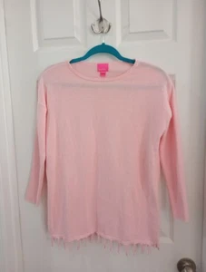 Lilly Pulitzer long sleeve fringed pullover sweater size girls XL (12-14) - Picture 1 of 15
