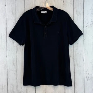 Versace Collection Black Half Medusa Pique Cotton Short Sleeve Polo Size Large - Picture 1 of 16