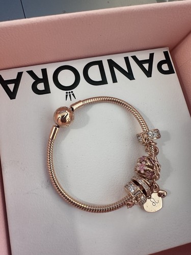 PANDORA Pandora Moments Iconic Snake Chain Barrel Clasp Silver Bracelet 6.3"