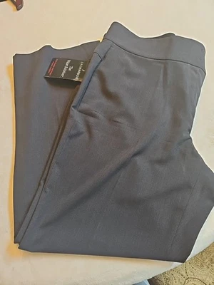 Pantalones de vestir Sag Harbor Slimming Solutions talla grande 16W cintura cómoda negros nuevos con etiquetas Foto 1 de 4