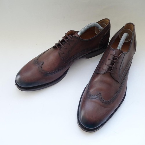 Gucci scarpe eleganti uomo mocassini pelle marrone UK7.5 US8 70519c