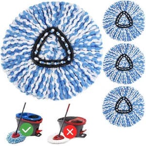 4 Pack Spin Mop Head Replacement for O Cedar RinseClean Spin Mop Refill, Mop ... - Picture 1 of 7