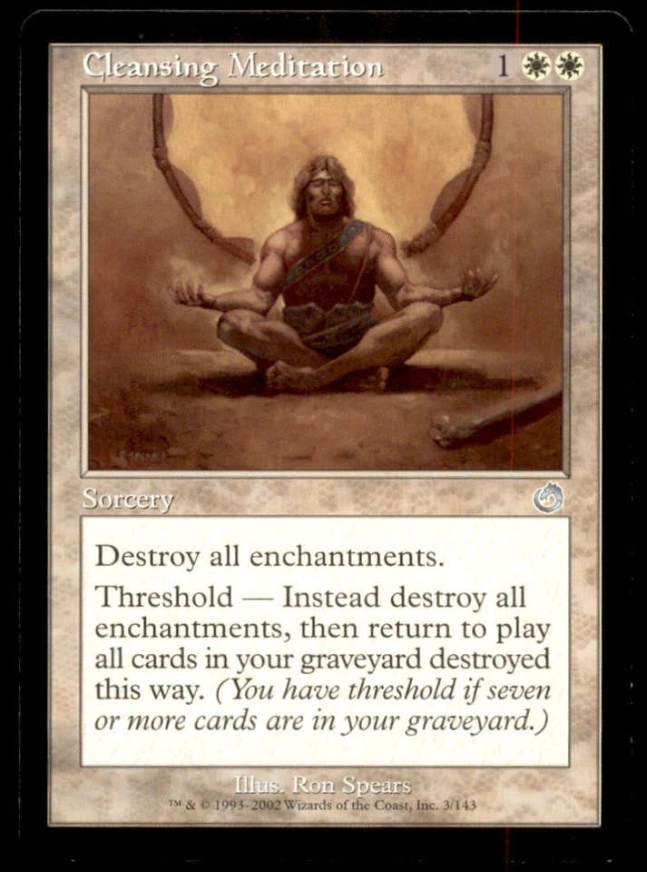 MTG Cleansing Meditation LP Light Play Torment [1882] - Image 1 of 1