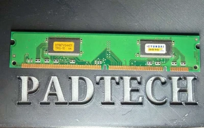 Vintage Hyundai HYM7V64401 32MB PC100 SDRAM 168-Pin DIMM CL2  Tested - Image 1 of 2