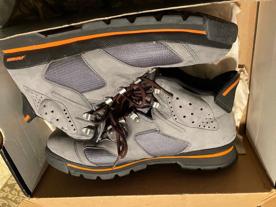 Hombres Talla 14 Air Jordan AJB 6 Botas de Baloncesto Gris Naranja Foto 1 de 4