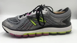 New Balance 1260v7 Women’s Size 9.5 Running Shoes Gray Neon Pink Green - Picture 1 of 7