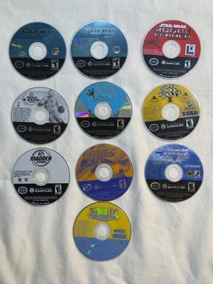 Nintendo GameCube Lote de 10 Juegos Solo Disco - Rotos/No Funciona - COMO ESTÁ Foto 1 de 2