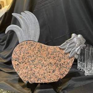 Lenox En Provence Granite Aluminum Cheese Tray No Knife 10 1/2x11 In - Picture 1 of 6