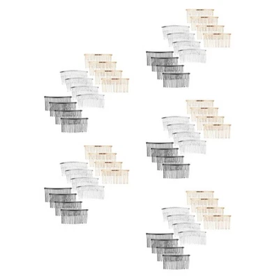  Peines laterales para el cabello de 5 piezas para mujeres accesorios de peinado clip para el cabello deslizante - Imagen 1 de 4