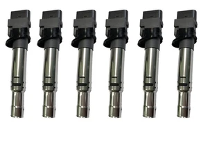 6PCS Ignition Coils 022905715B Fits VW Volkswagen EOS Touareg Audi A3 TT Quattro - Picture 1 of 8